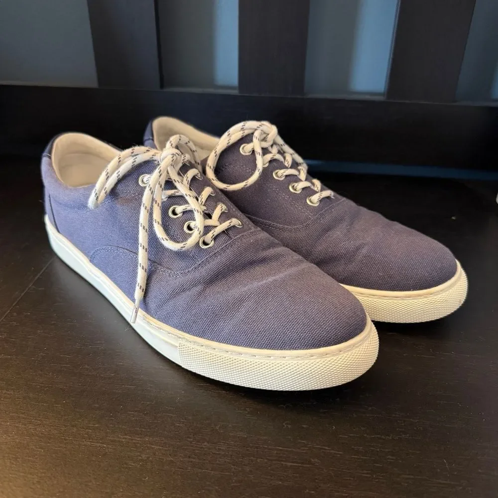 J.Crew Explorer Canvas Laced Sneaker Navy Blue Men’s Size 11.5